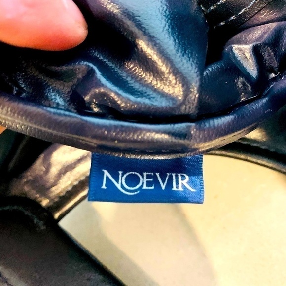 VINTAGE Celine Jacquard C Fabric & Leather Handbag Tote - Picture 3 of 15